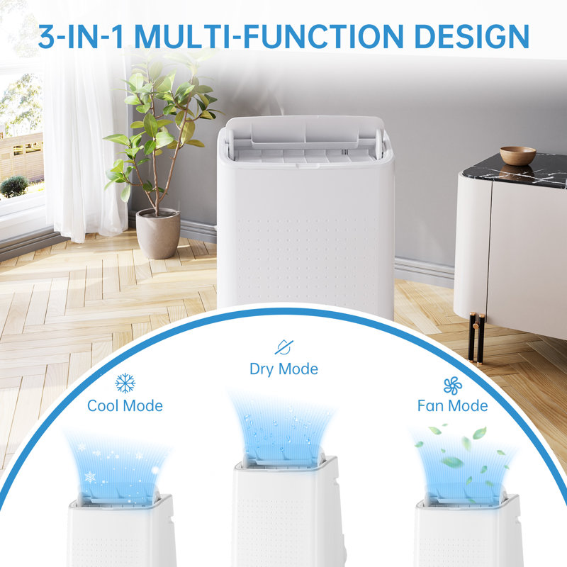 14000 BTU Portable Air Conditioner , Complete Window Kit Included for Living Room and Bedroom