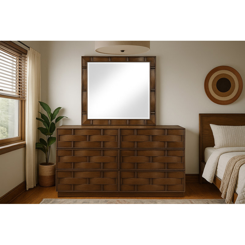Weave Dillsboro Mirror, Brown