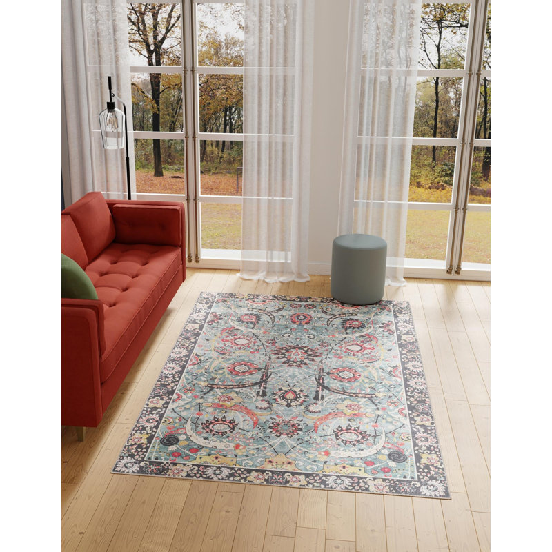 Bungalow Rose Ariel Timeless Rug, Rectangle 8 pi 4 po x 12 pi
