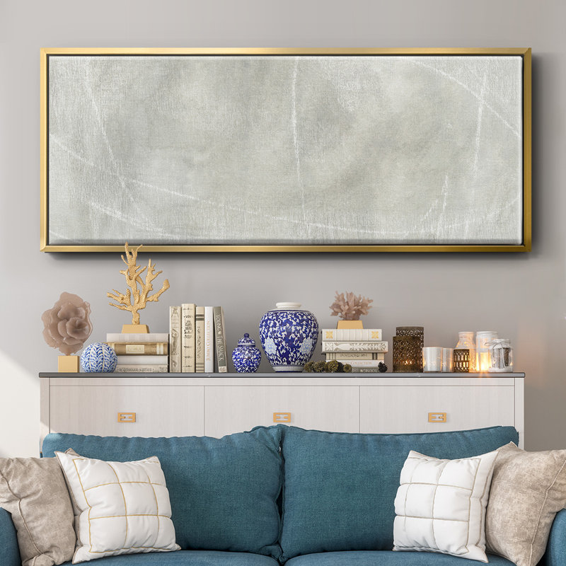 Stone Shadows I- Framed Canvas, 20" H x 50" W
