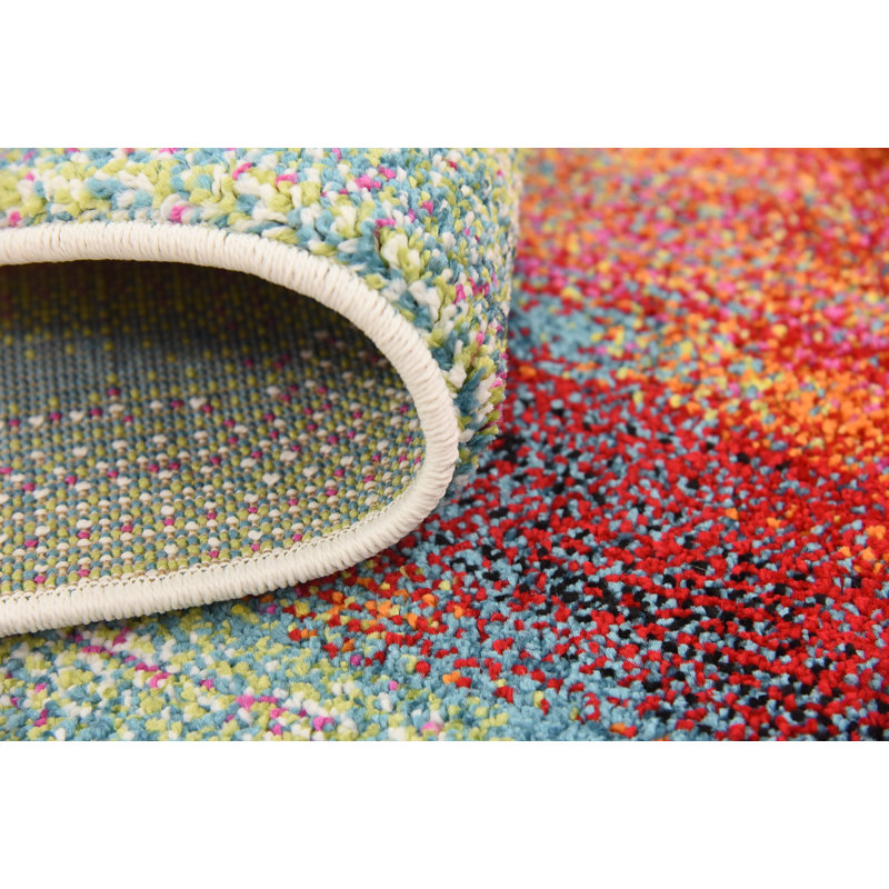 Greydon Abstract Indoor Rug, Round 8'