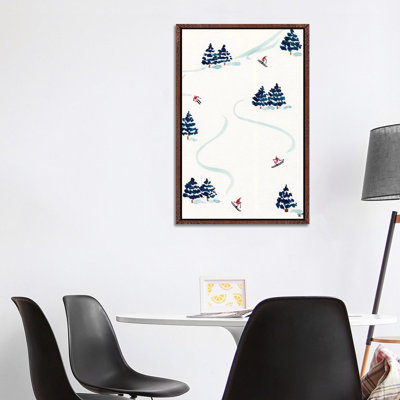 Little Skiers by Sabina Fenn - Painting on Canvas