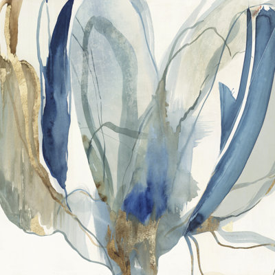 «Hues of Indgio I» par Asia Jensen - reproduction d'art sur toile tendue