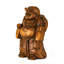 Statue de Bouddha heureux en bois Menaal-660724550
