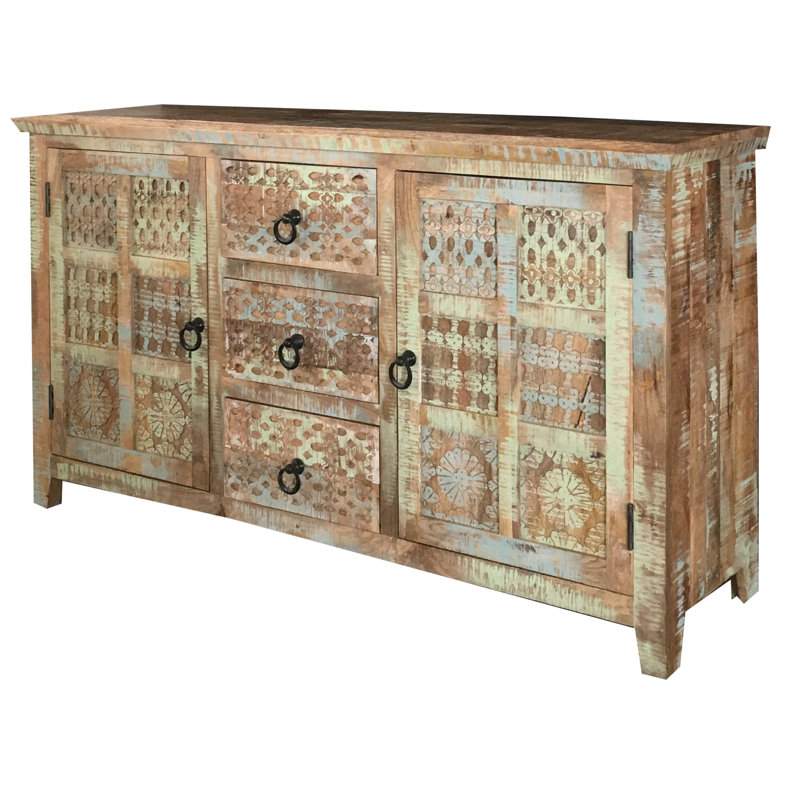 160cm Solid Wood Sideboard - Mango Wood