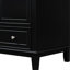 Meuble-lavabo de salle de bain avec lavabo - 30 po, noir, cadre solide et armoire de rangement 30 po et tablette de rangement multifonctionnelle-64884735