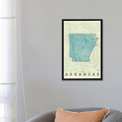 " Arkansas Map " by Hubert Roguski