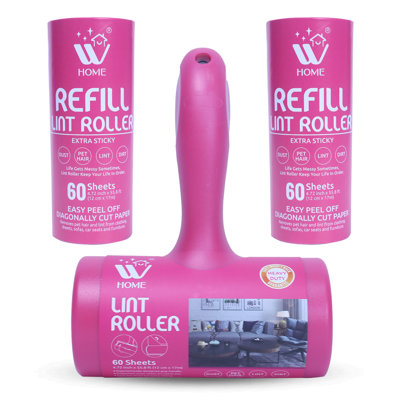 Rouleau anti-peluches avec 2 recharges, épilateur extra collant pour animaux de compagnie