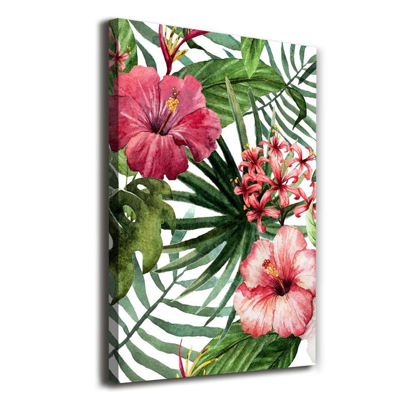 Hawaiian Pattern - Wrapped Canvas Print