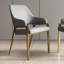 Rectangular Artificial Marble Dining Table Set-104257548