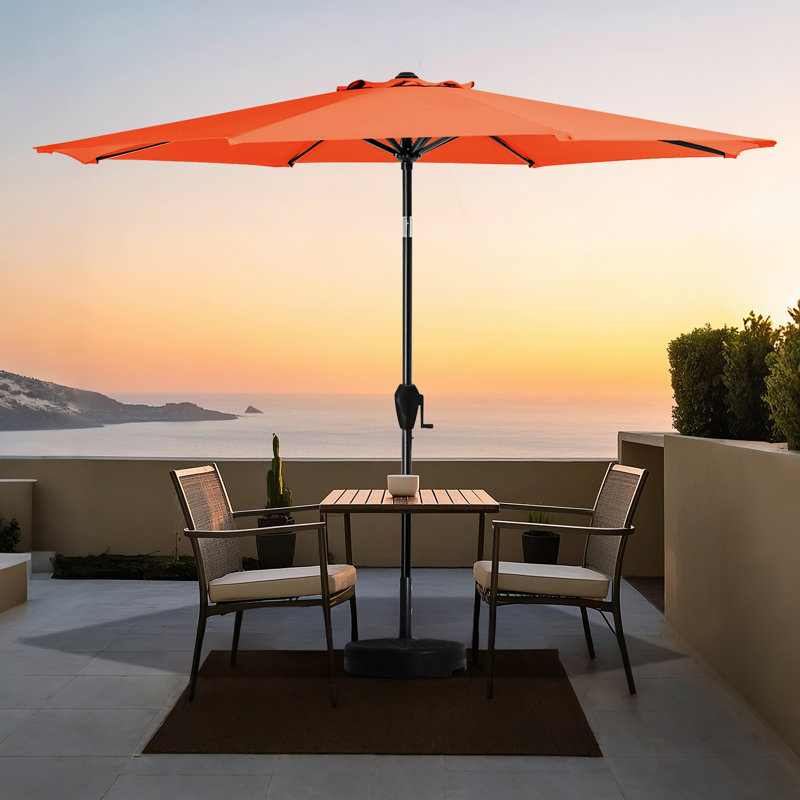  Parasol d'extérieur 90 po, Orange