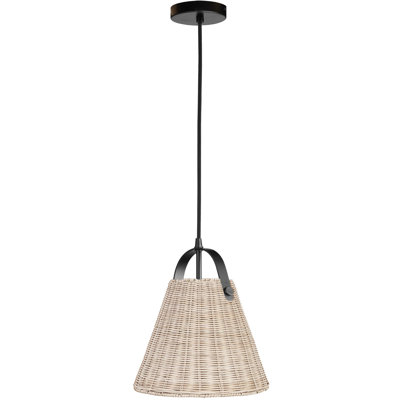 Shenandoah 1 Light Pendant - Wicker Shade