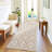 2x6 Washable Modern Pattern Rug, Non-Slip, Low Pile, Soft Carpet for Living Room, Bedroom, Indoor Use, Green.-1592047280