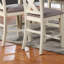Table de salle à manger à hauteur de comptoir 5 pièces avec tablettes de rangement et chaises hautes-383631846-383631840
