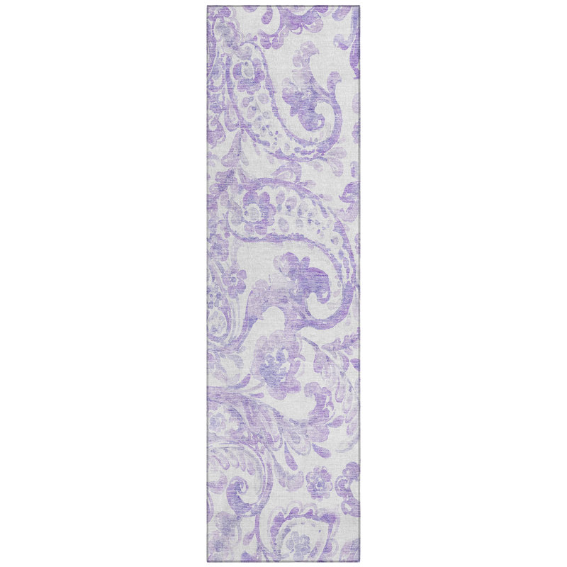 Tapis intérieur / extérieur Solveigh avec envers antidérapant, Tapis de couloir 2 pi 3 po x 7 pi 6 po