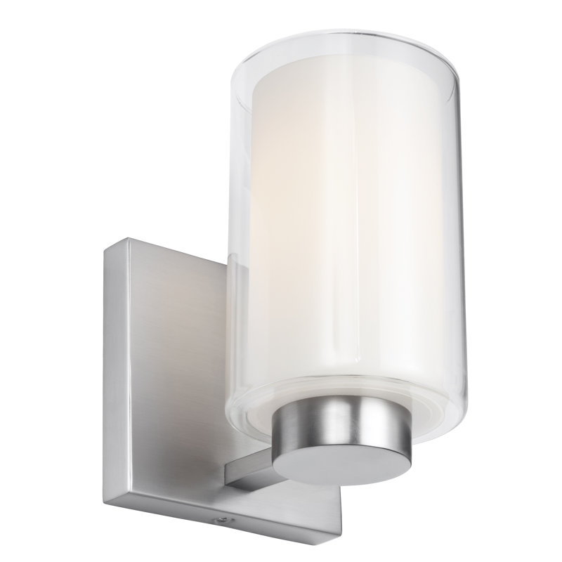 Plafonnier encastré 1 lumière Esmeralda, Nickel satiné