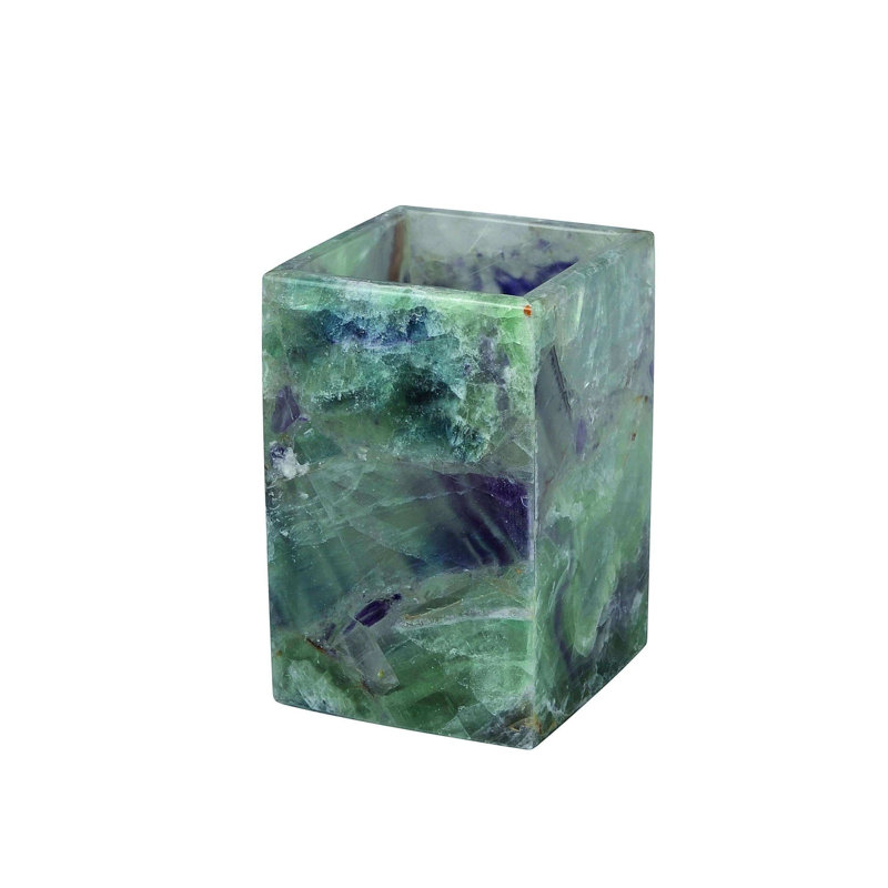 Gemstone Flourite Brush Holder