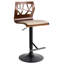 Swivel Upholstered Adjustable Height Counter Stool-525551181-525551183