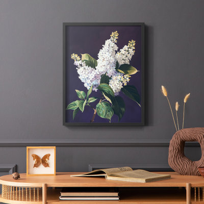 Série FLORAL CCXLV - reproduction encadrée de qualité supérieure - prête à être accrochée - aucun clou requis