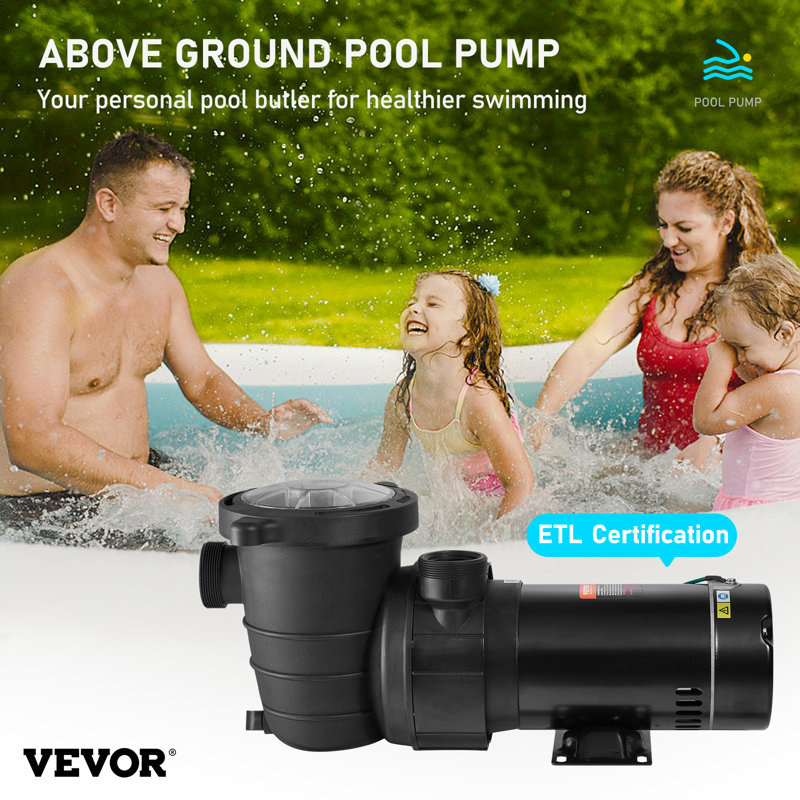Swimming Above Ground Pool Pumps, 7.75" H x 21.77" W x 7.75" D
