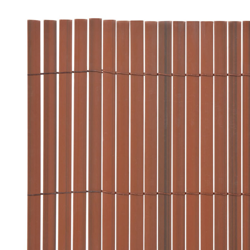 Streicher Double-Sided Garden Fence, Brown, 90 x 300 cm