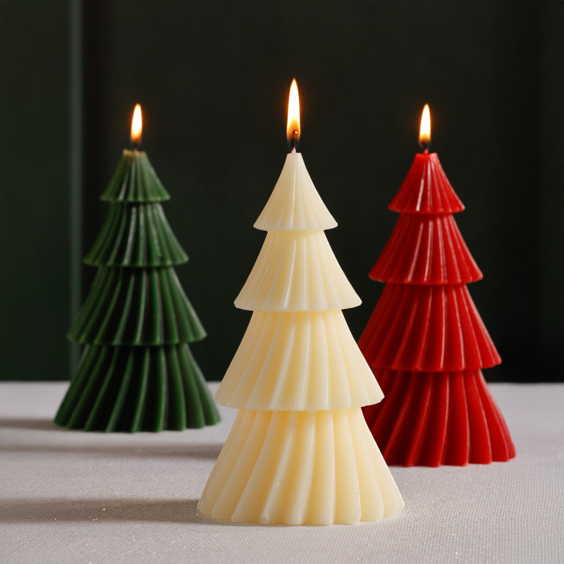 Ensemble de 6 bougies décoratives Twinkle Tree, Ivoire ivoire