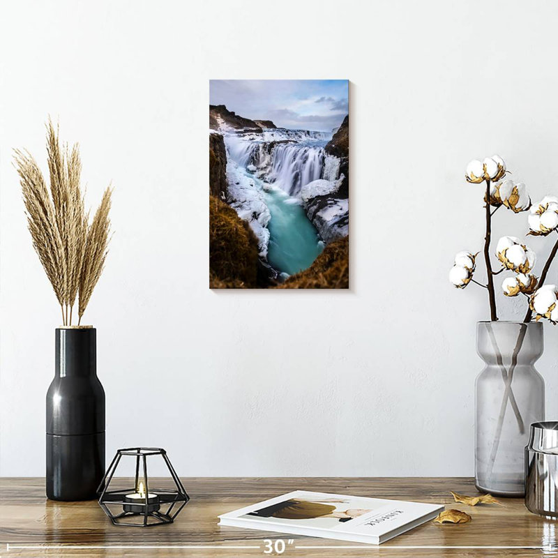 Chutes d'hiver Alvord Gullfoss, H 12 po x l 8 po