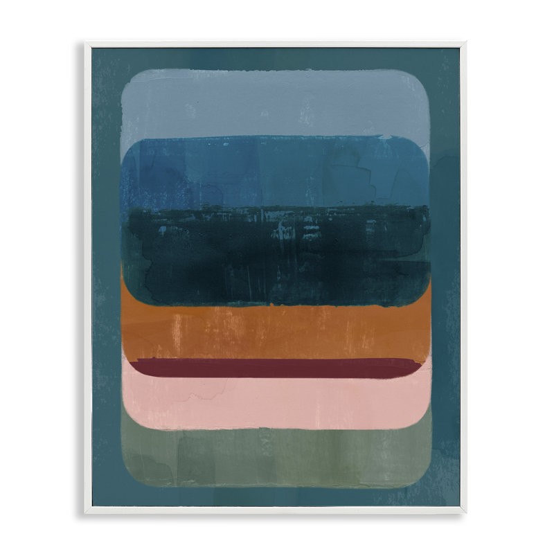  Art inspiré du sud-ouest par Victoria Barnes, H 30 po x l 24 po, Estampe numérique encadrée blanc bord de mer