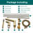 Topcraft Deck-Mounted 4-Hole Bathtub Filler Faucet With Handheld Shower-123398892