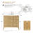 Laval 36" Single Sink Freestanding Bathroom Vanity with Engineered Marble Top-105245167-105245173