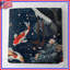 Couvre-lit matelassé Cranes and Koi-129134849