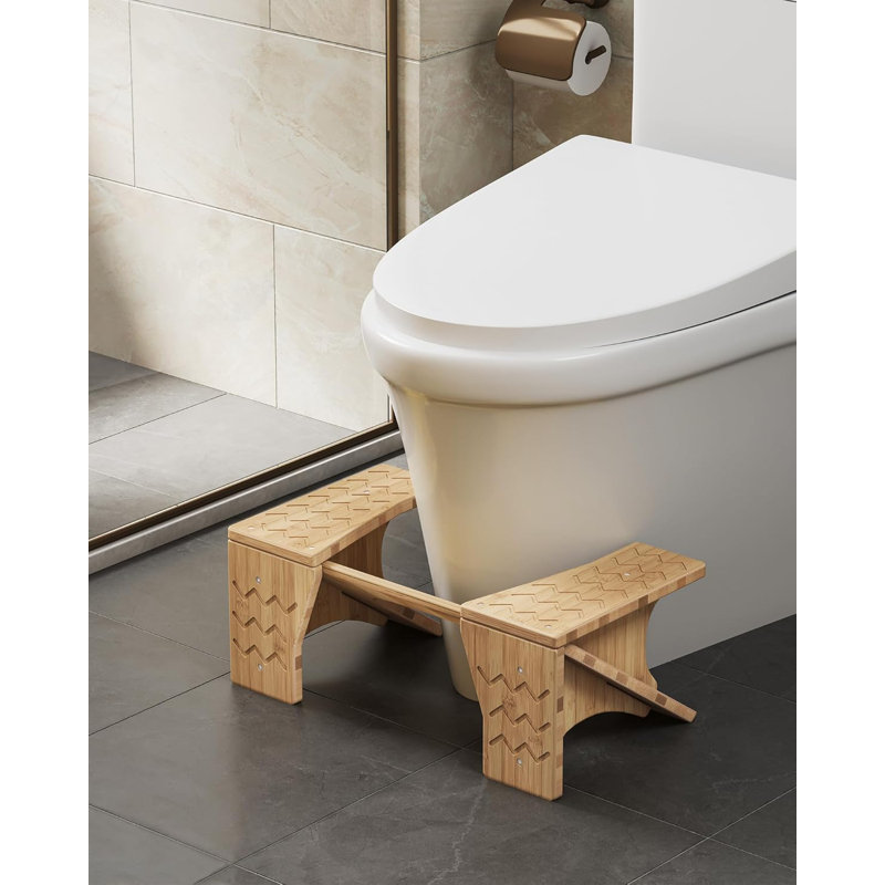 Tabouret de toilette en bambou