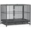Chenil en métal robuste avec cage verrouillable