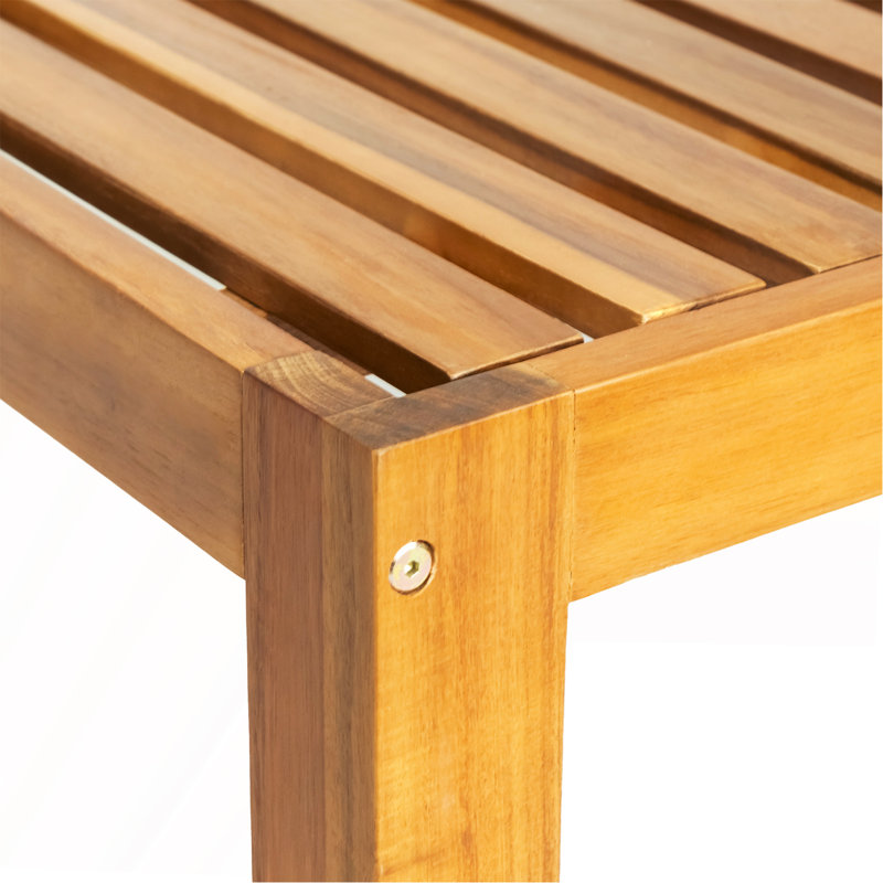 Ensemble de conversation modulaire d'extérieur en bois pour patio 5 pièces avec coussins, finition naturelle et coussins gris