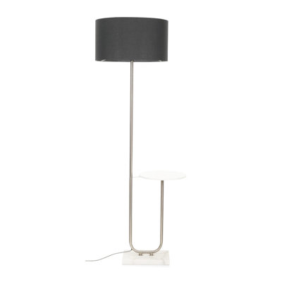Tavel 71 H cm Chrome Tray Table Floor Lamp