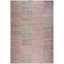 Tapis à tissage plat en laine tissé à la main style Awesome de couleur rose-vert 10 pi 0 po x 13 pi 8 po