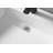 40 in. Wall-Mount or Countertop Bathroom Hidden Drain with Large Square Bowl-67801653