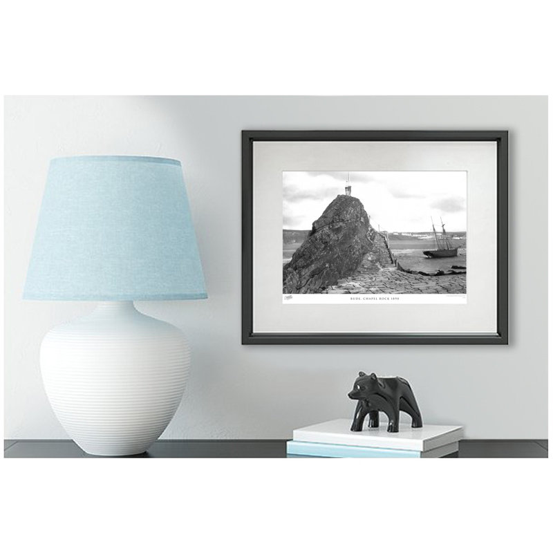 Bude, Chapel Rock 1890 - Single Picture Frame Print, 60cm H x 80cm W x 2.3cm D