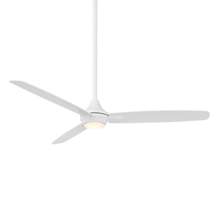 54" Blitzen 3 - Blade Smart Ceiling Fan With Remote Control Included, Works With Google Assistant, Amazon Alexa, iOS And Android APP
