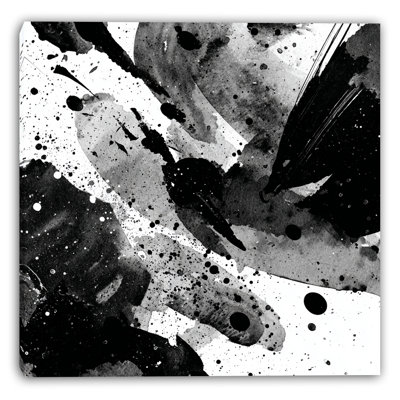Art mural sur toile monochrome