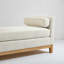 Banc rembourré de 54 po avec coussins