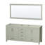 Sheffield 71" Double Bathroom Vanity Base with Mirror-86051059