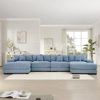 Canapé modulaire surdimensionné en U 170 po Cloud