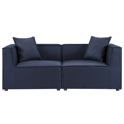 Causeuse modulaire d'extérieur 2 pièces Modway Saybrook