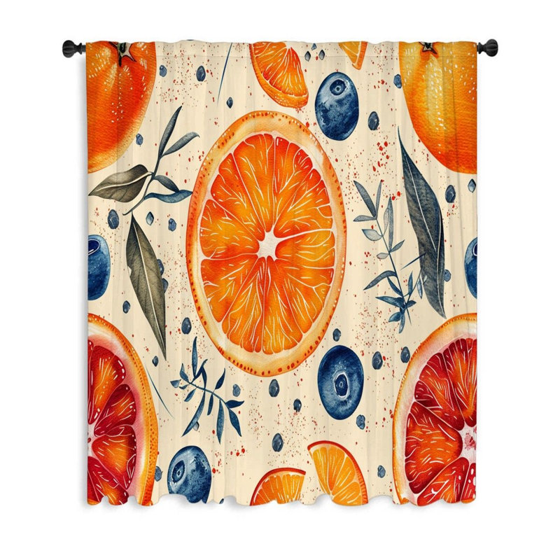 Kitai Sheer Curtain Single Panel, 50"W x 84"L
