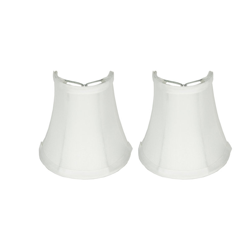 5 in. H Silk Bell Wall Sconce Shade, Off-White