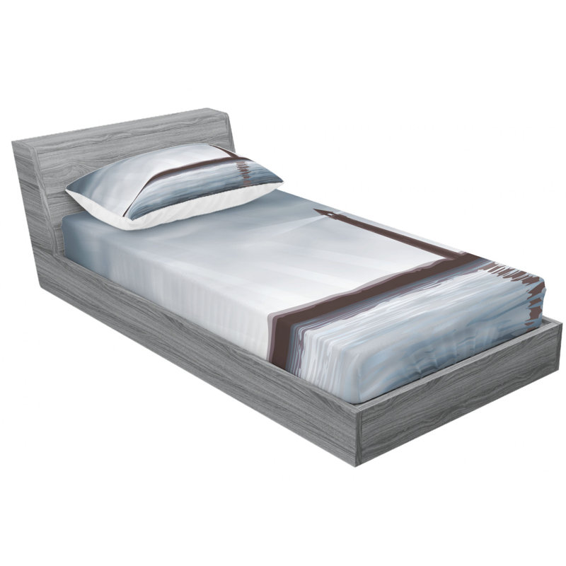 Microfiber Sheet Set, Twin Sheet Set with Fitted Sheet