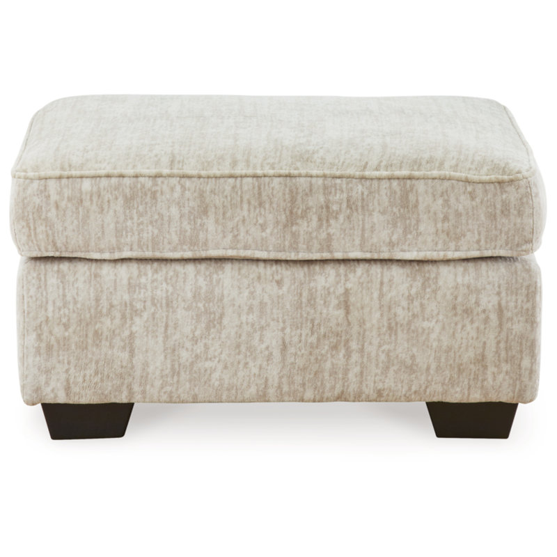 Upholstered Ottoman, Beige