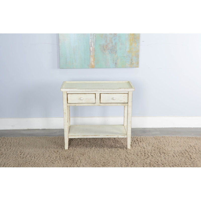 Console en bois massif 33 po Haralson, Sable blanc
