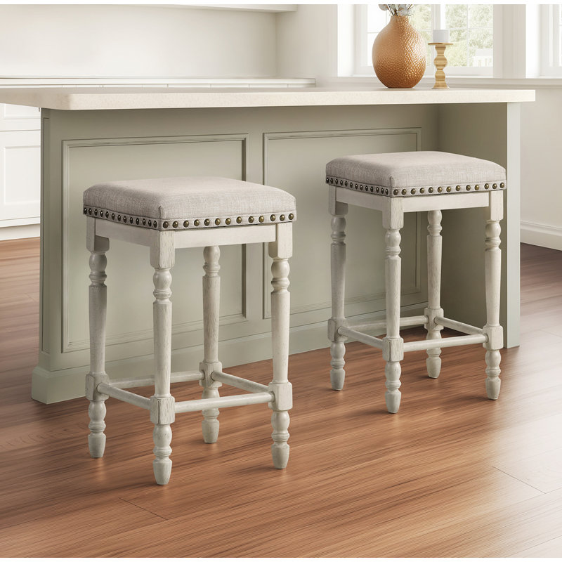 Backless Sqaure Counter Stool Set Of 2